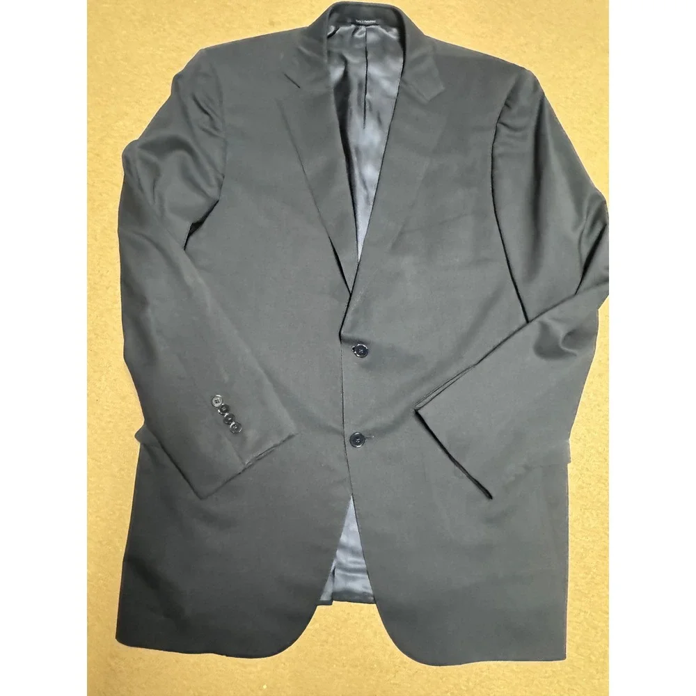 Ermenegildo Zegna Blazer Suit Jacket  Black‎ Made in Switzerland Size 56 L $500